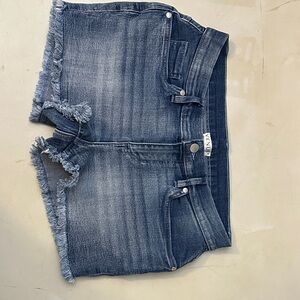 Venus Denim Frayed Hem Shorts